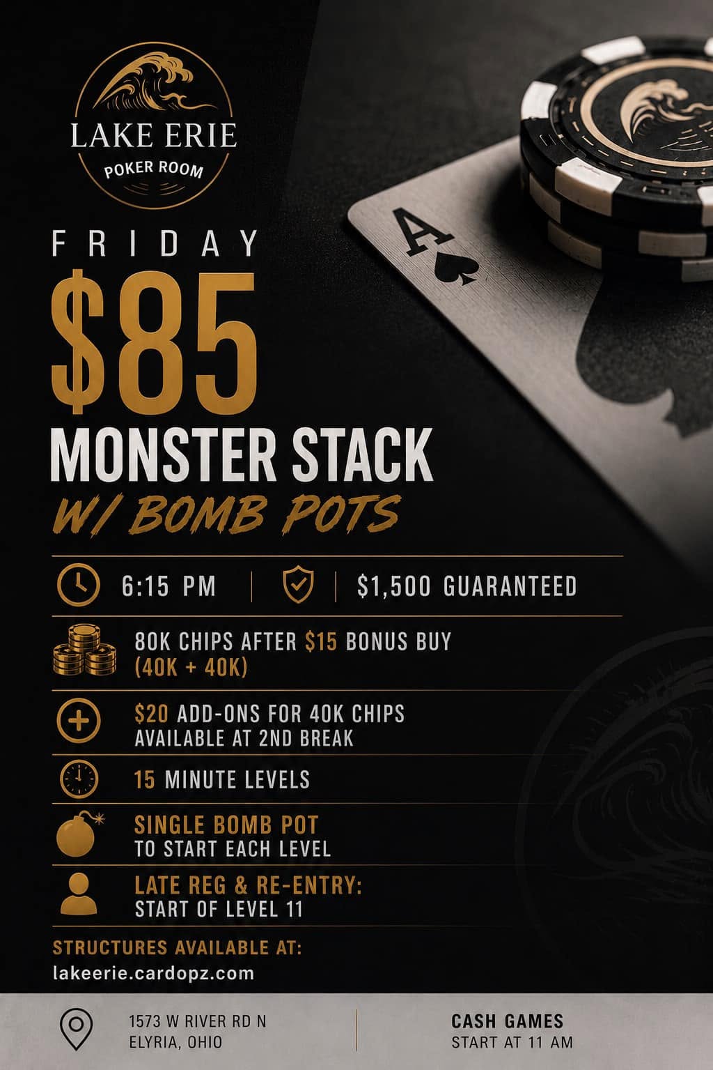 Friday $85 Monster Stack with Bomb Pots